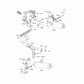 Схема вузла: Вихлопна система для Kawasaki ZX1400 Ninja ZX-14