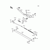 Схема вузла: Лапка гальма для Kawasaki BJ250 Estrella Custom