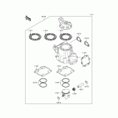 Схема вузла: Опційні деталі для Kawasaki KX250/KX252 KX250
