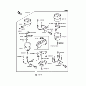 Схема вузла: Панель приладів (ZR400-C3/C4/C5) для Kawasaki ZR400 Zephyr