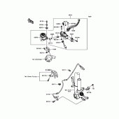 Схема узла: Передний тормозной цилиндр для Kawasaki ZX1000 Ninja ZX-10RR