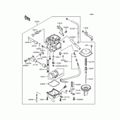 Схема узла: Карбюратор для Kawasaki KLX250 KLX250