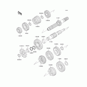 Схема вузла: Трансмісія для Kawasaki KX125