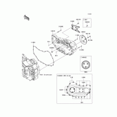 Схема вузла: Right engine cover(s) для Kawasaki VN1700 Vulcan 1700 Classic LT
