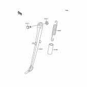 Схема вузла: Підставка для Kawasaki ZR400 Zephyr X