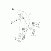 Схема вузла: Front Fender(S) для Kawasaki EX650 Ninja 650