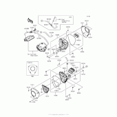 Схема вузла: Повітряний фільтр Kawasaki VN1700 Vulcan 1700 Voyager ABS