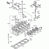 Схема узла: Головка цилиндра для Kawasaki ZX1000 ZX-10