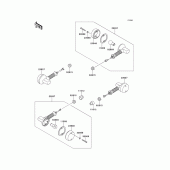 Схема узла: Поворотники для Kawasaki KMX125
