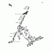 Схема вузла: Рульова колонка для Kawasaki EX650 Ninja 650 ABS