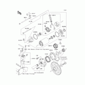 Схема вузла: Starter motor для Kawasaki VN1600 VN1600 Classic