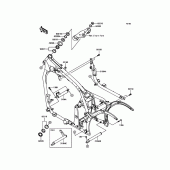 Схема узла: Рама для Kawasaki VN900 Vulcan 900 Classic LT
