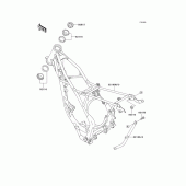 Схема узла: Рама для Kawasaki KX100