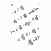 Схема узла: Transmission(vn1500-a10) для Kawasaki VN1500 VN-15
