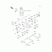 Схема вузла: Suspension для Kawasaki KL650 KLR650