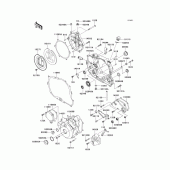 Схема узла: Engine cover(s)(1/2) для Kawasaki KLX250 KLX250S