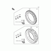 Схема вузла: Шини для Kawasaki ZG1400 1400GTR ABS