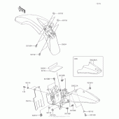 Схема узла: Крыло для Kawasaki KLX110 KLX110