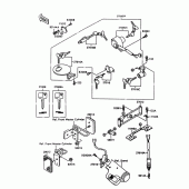 Схема вузла: Ignition switch/locks/reflectors для Kawasaki VN1500 VN-15