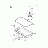 Схема вузла: Масляний піддон для Kawasaki EX400 EX-4