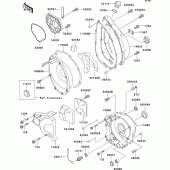 Схема вузла: Engine cover(s) для Kawasaki ZX750 ZXR750R