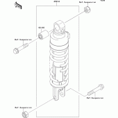 Схема вузла: Амортизатор для Kawasaki ZX1100 GPZ1100