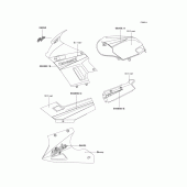 Схема вузла: Decals(silver)(f19) для Kawasaki EX250 Ninja 250