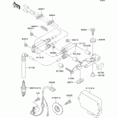Схема узла: Система зажигания для Kawasaki ZX750 Ninja ZX-7R
