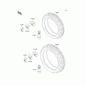 Схема узла: Шины для Kawasaki ZX1100 GPZ1100