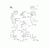 Схема вузла: Панель приладів для Kawasaki ZR750 Zephyr