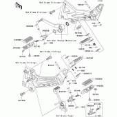 Схема вузла: Підніжки для Kawasaki ZR1000 Z1000