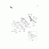 Схема узла: Engine shrouds для Kawasaki KX450 KX450F