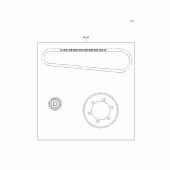 Схема вузла: Chain kit для Kawasaki EN500 Vulcan 500 LTD