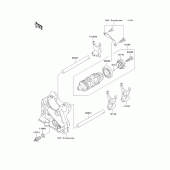 Схема вузла: Gear change drum/shift fork(s) для Kawasaki ZR1000 Z1000