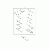 Схема вузла: Набір інструментів для Kawasaki BJ250