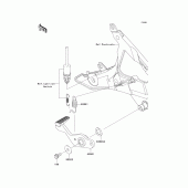 Схема узла: Лапка тормоза для Kawasaki EX650 Ninja 650