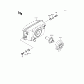Схема вузла: Headlight(s) для Kawasaki EX250 Ninja 250