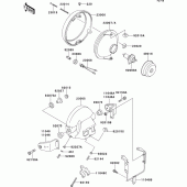 Схема вузла: Headlight(s) для Kawasaki ZR550 Zephyr
