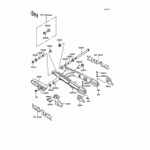 Схема узла: Swing arm для Kawasaki KL250 KLR250