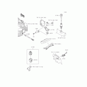Схема вузла: Fuel injection для Kawasaki BJ250 Estrella