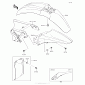 Схема узла: Крыло для Kawasaki KX100