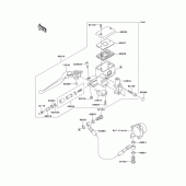 Схема вузла: Головний циліндр зчеплення для Kawasaki VN1600 Vulcan 1600 Nomad