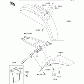 Схема узла: Крыло для Kawasaki KX125