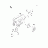 Схема вузла: Headlight(s) для Kawasaki EX250 ZZR250