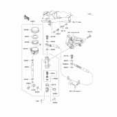 Схема вузла: Задній гальмівний циліндр для Kawasaki EX250 Ninja 250R
