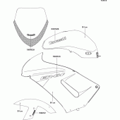 Схема узла: Decals(blue)(b7f) для Kawasaki EX650 Ninja 650 ABS