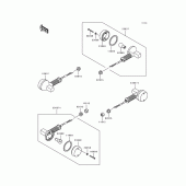 Схема узла: Поворотники для Kawasaki KLX650 KLX650 Motard