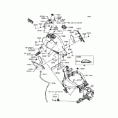 Схема узла: Топливный бак для Kawasaki EN650 Vulcan S Café ABS