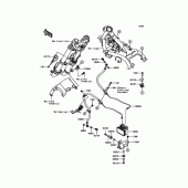 Схема вузла: Шланги гальмівні для Kawasaki ER250 Z250 ABS