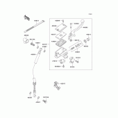 Схема вузла: Front master cylinder(f15-f18) для Kawasaki EX250 Ninja 250